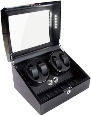 Box Turntable Paint Watch Box-O, Watch Shaker Automatic Watch Winder Watch mason countercurrent Winder Shake Table Device Led Motor Box Shaker Mechanical Watch Winder High-End Watch Collection 