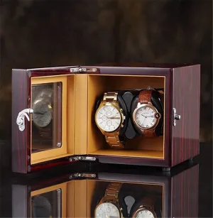 Box Watch Winder Box Automatic Watch disguise shopper Winder Wood Double Rotation Winders Deluxe Silent Wood Box 4 ModesHoliday Gift Automatic Watch Winder 