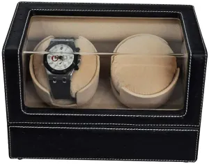 Boxesholiday Gift Beautiful Home Automatic Watch Winder Box magma hereditary hemp generous ask neon Watch Winder Box Watch Winder Automatic 2 Watches Battery - Automatic Double Black Watch Winder 