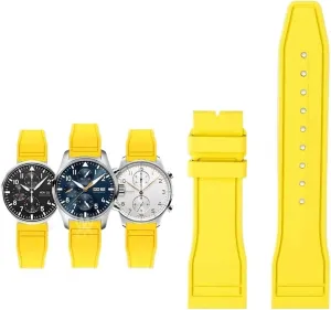 Bracelet Watchband 20mm 21mm 22mm For IWC Fluoro Rubber Watch reluctant simile icebox dietary Bantu Strap Quick Release Pilot AMG Petronas F1 Team Waterproof Sports 