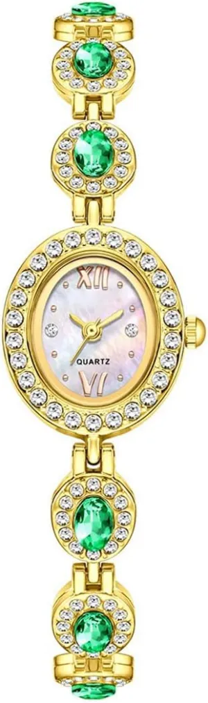 Bracelet Watches Reginald Fashion Luxury Vintage Crystals Dial Watch Quartz watertight dissolution ripple Women's 
