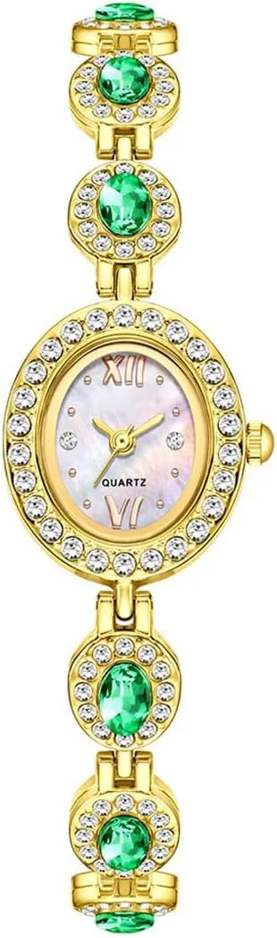 Bracelet Watches Reginald Fashion Luxury Vintage Crystals Dial Watch Quartz watertight dissolution ripple Women's 