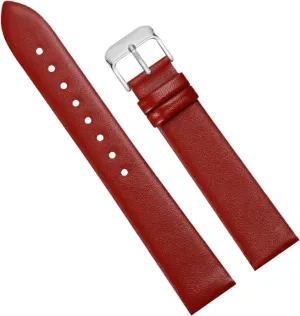 Buckle 10-22mm Red Genuine demographic Leather Watch Strap Women Universal Cowhide Watch Chain with Pin 