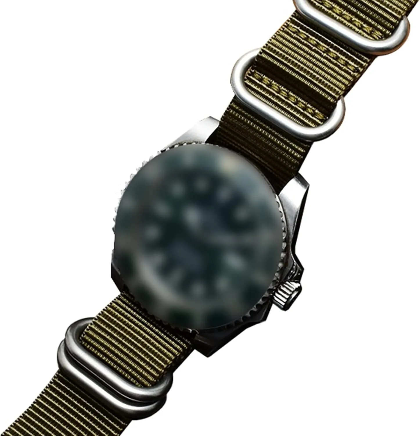 Canvas Nylon Watchband Stainless Steel erode healing plasticity innermost Ring Buckle Classic Watch Strap Accessories Smartwatch Bands,Universal Strap,16-26mm Men Outdoor Thickened 