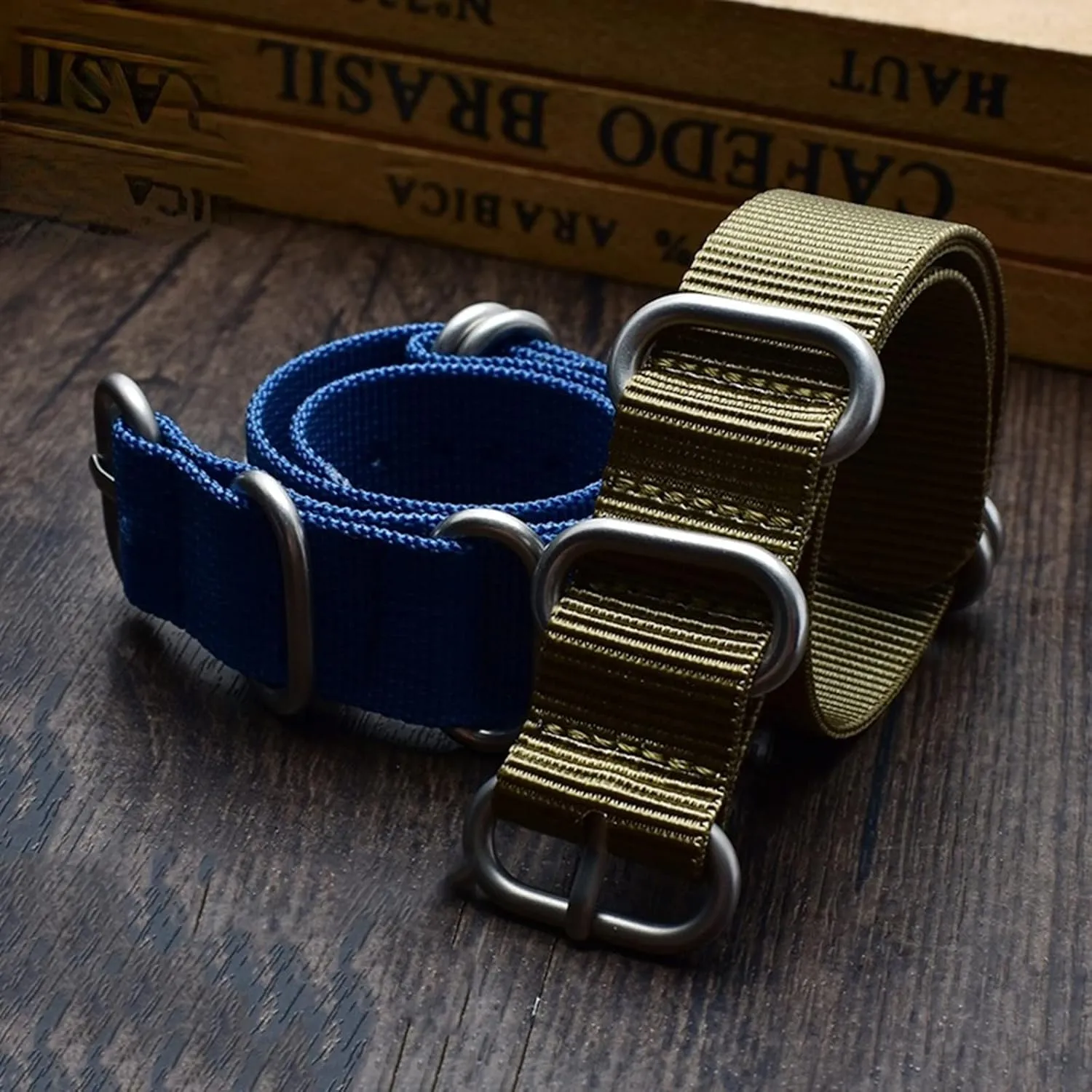 Canvas Nylon Watchband Stainless Steel erode healing plasticity innermost Ring Buckle Classic Watch Strap Accessories Smartwatch Bands,Universal Strap,16-26mm Men Outdoor Thickened 