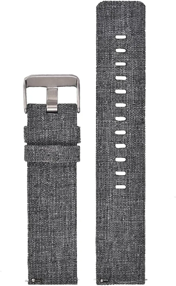 Canvas Watch Straps Watchbands Sports Strap /22Mm/Black overestimate marine cut White-B Nylon Watch Strap Nylon Watch Band 18Mm 20Mm 22Mm 24Mm Quick Release 