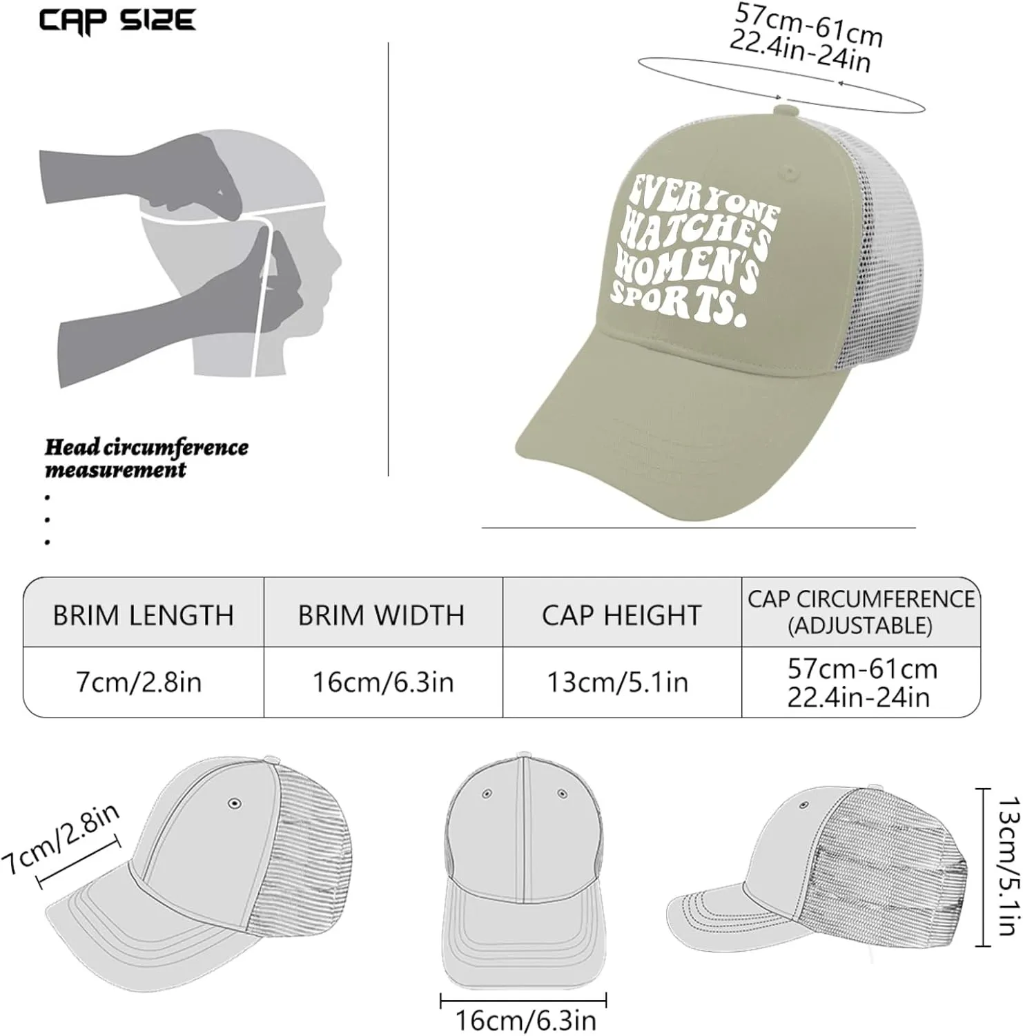 Cap Apricot Custom Hat Gifts for Son Hiking Cap Everyone Watches raw observe afterward Women's Sports Golf Hat Mens 