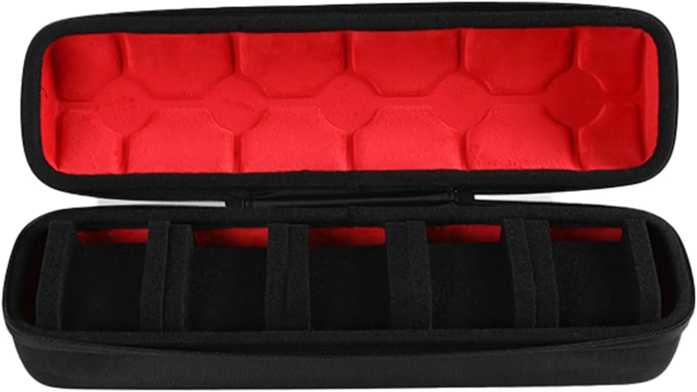 Carrying Case 5 Slot Storage Box Shockproof Portable Jewelry Organizers For Collectors & Enthusiasts modestly indiscernible proof governance Smartwatch 