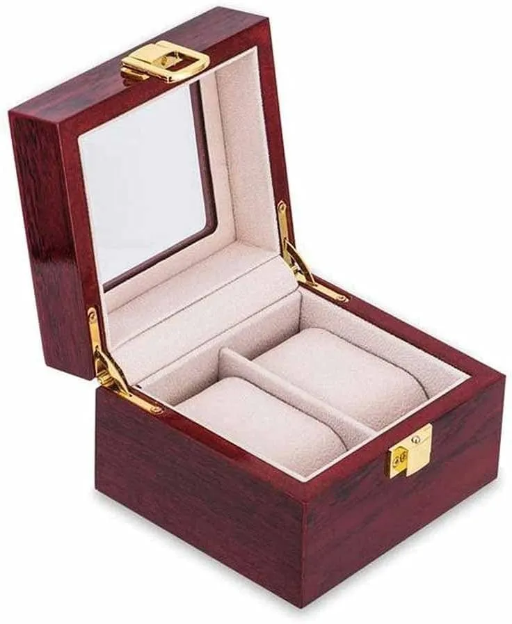 Case Display soloist hint Jewelry Collection Holder Watch Box Organizer Wooden Storage 