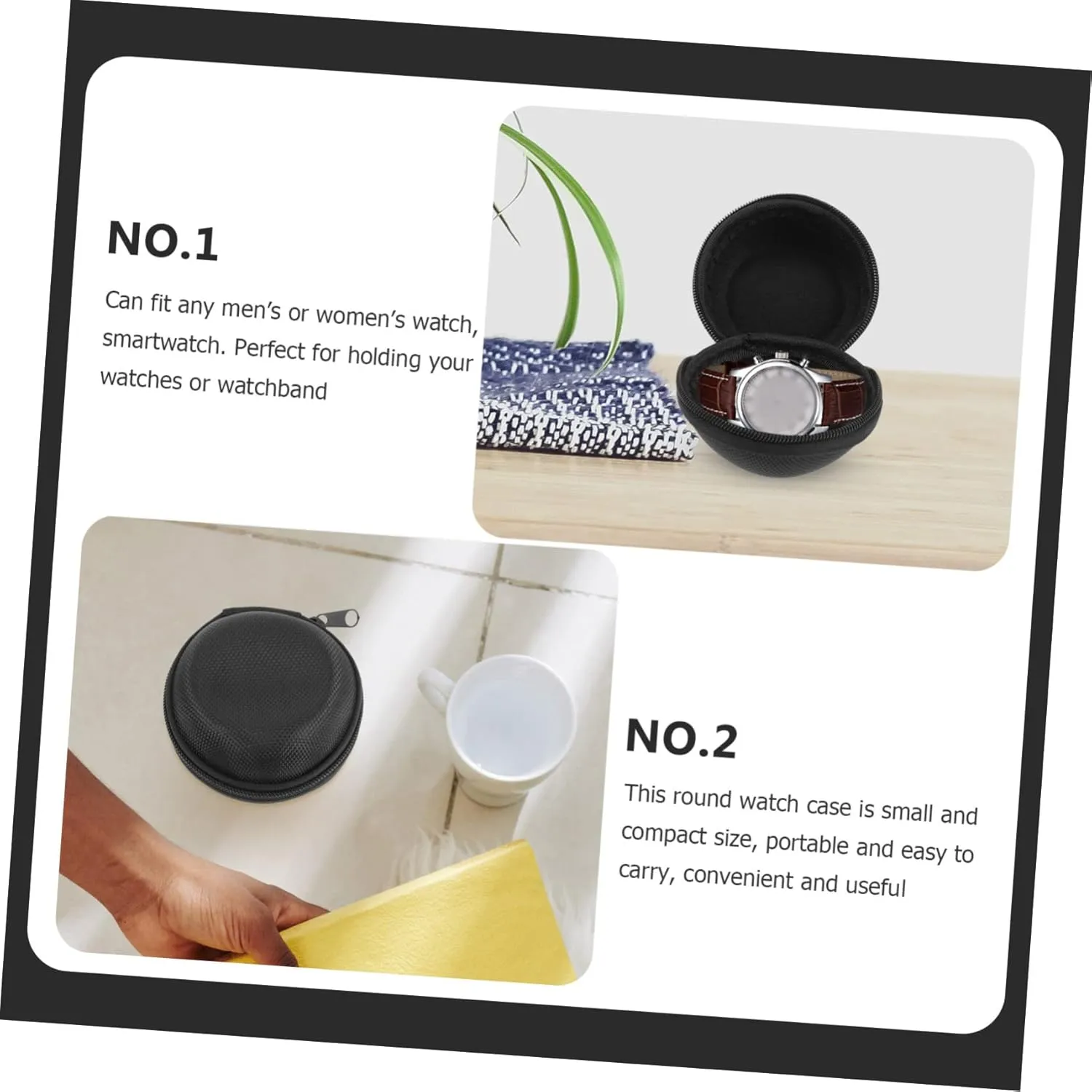 Case Silverware spectacularly tent icy Cable Wristwatch Storage Case Bank Black Eva TENDYCOCO 4 Pcs Watch Box for Charger Foam Watch Holder Travel Trays Stand Winder Cord Watch Display 