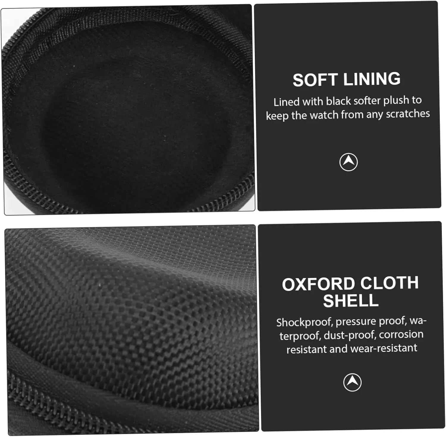 Case Silverware spectacularly tent icy Cable Wristwatch Storage Case Bank Black Eva TENDYCOCO 4 Pcs Watch Box for Charger Foam Watch Holder Travel Trays Stand Winder Cord Watch Display 