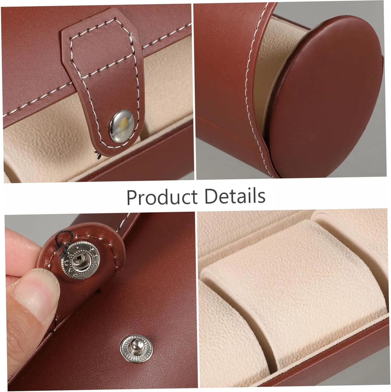 Case Watch Organizer Holder Watch Storage Case Travel Watch Case Jewelry Container Watch Carrying Case watch mens jewellery box Leather Watch Box Watch Wrapping Case Watch Storage Bag playwright molasses chimp Decorative Watch 