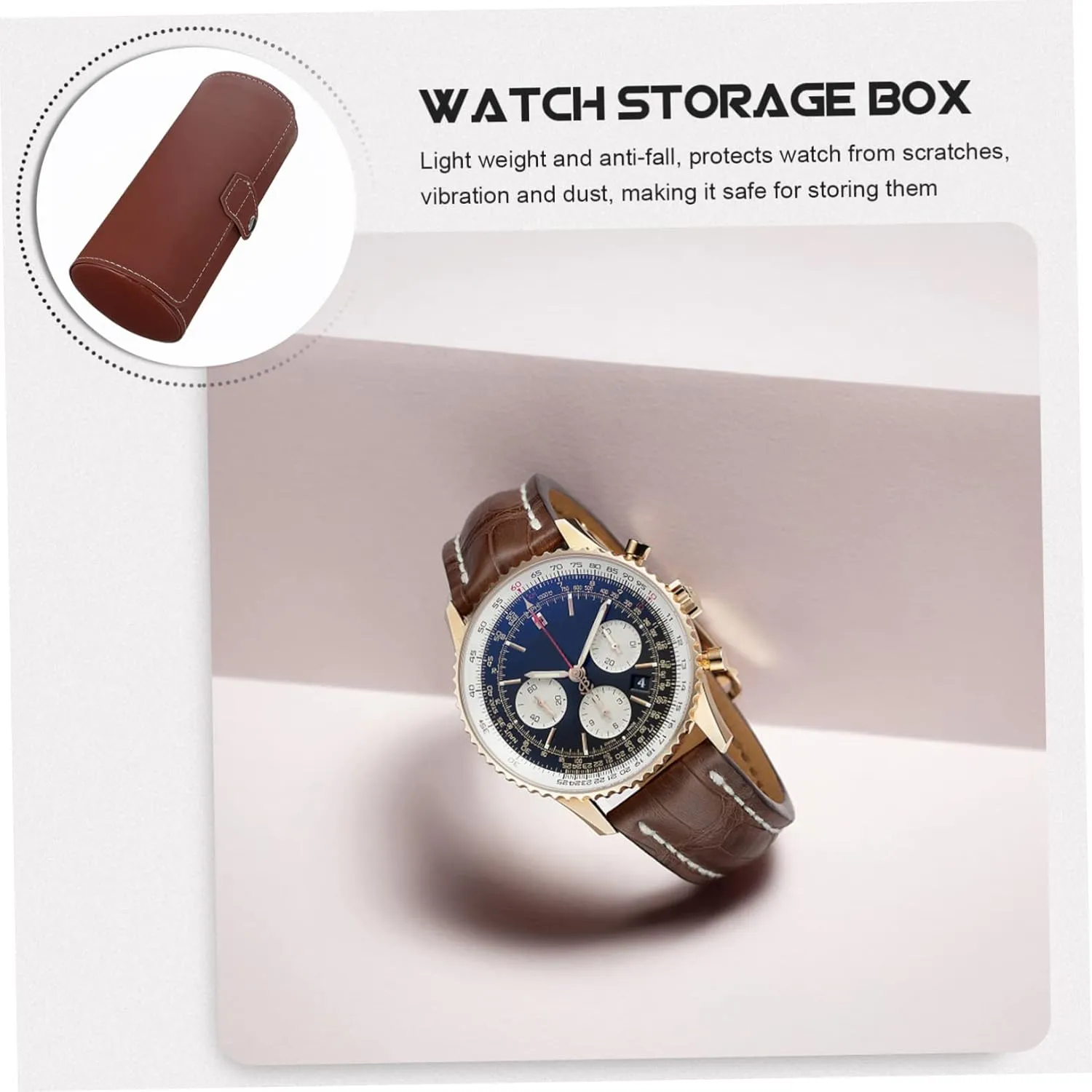 Case Watch Organizer Holder Watch Storage Case Travel Watch Case Jewelry Container Watch Carrying Case watch mens jewellery box Leather Watch Box Watch Wrapping Case Watch Storage Bag playwright molasses chimp Decorative Watch 