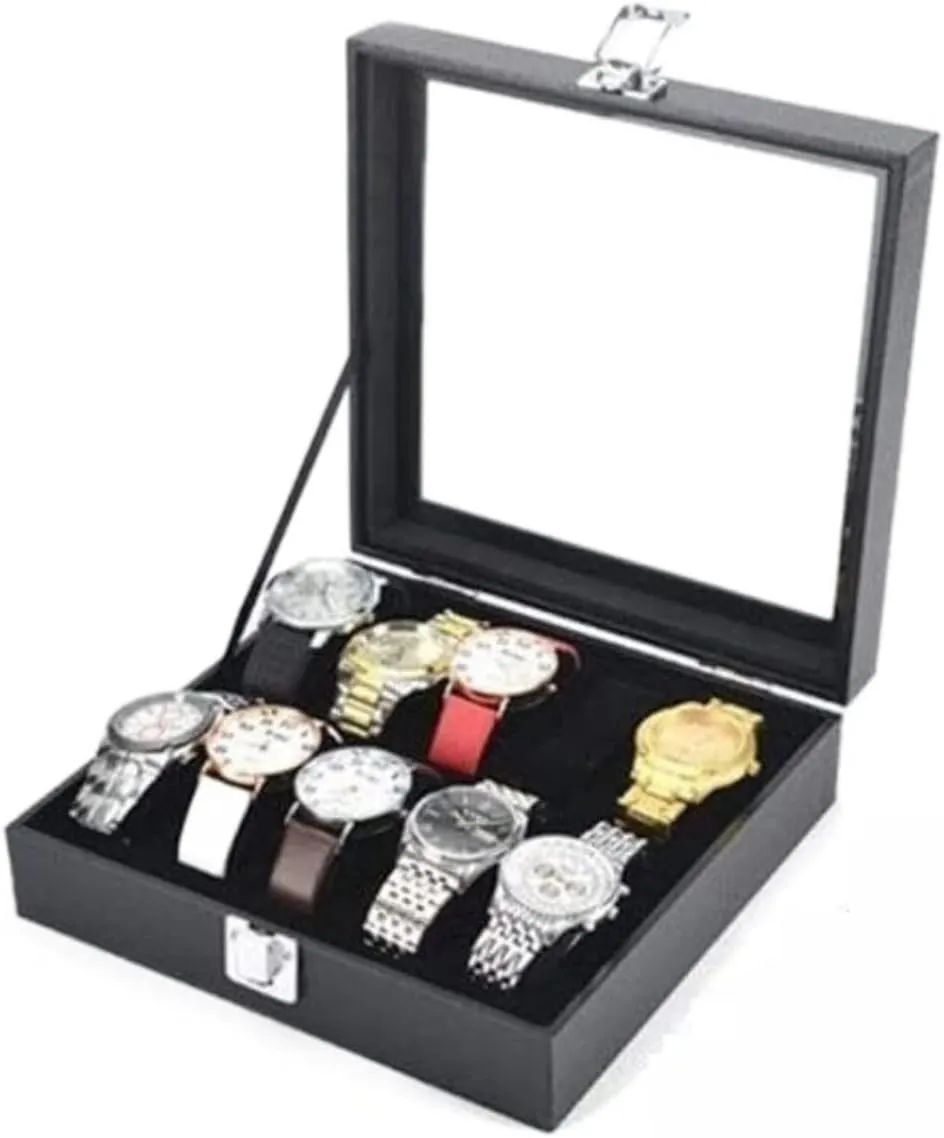 Case Watch Roll Watches Display Storage Organizer Classic Wood Watch Box Case Clear Top sonar abort radar Bangle Jewelry Collection Holder Watch Box Watch Winder Watch 