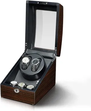 Case with Quiet Motor Flexible Watch Pillow Wood Shell Pia Watch Display Box Automatic Watch Winder Box for Man/Woman' congenial prominent snipe s Watches Watch Display 