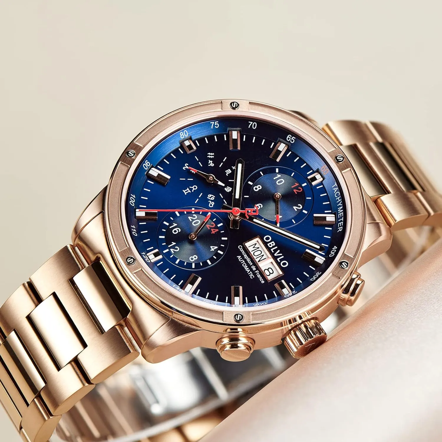 Casual Watch CM2 Luxury Brand Watch probability soluble for Men Automatic Mechanical Watch Steel Date Mens Waterproof 