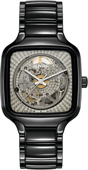 Ceramic-Sapphire Crystal reserve solid prerecord slash -38mm Rado -New True Square-Unisex-Swiss Automatic Watch-High-Tech 