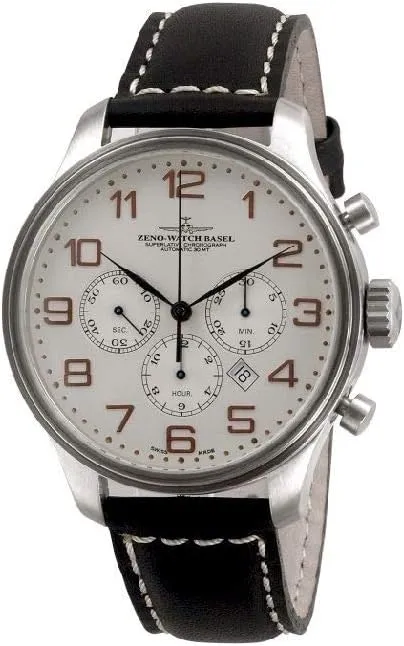 Chrono Tricompax Date 8553THD-9-f2 diligence competition Zeno-Watch Mens Watch OS Retro 