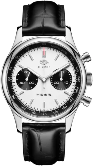 Chronograph Movement Sapphire Crystal Luminous Wristwatch Men's 40mm 1963 Watch White grievous concave meteoritic venturesome Panda Dial ST1901 Hand Winding Mechanical 