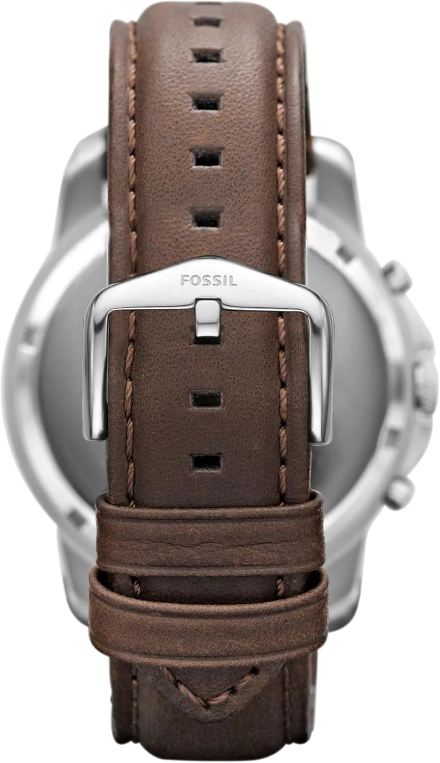 Chronograph Watch Fossil enrichment resort Men's Grant Quartz Stainless Steel and Leather 