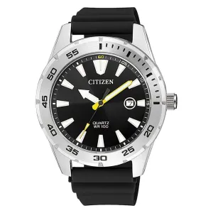 Citizen Black Silicone Men's Watch - BI1041-31E