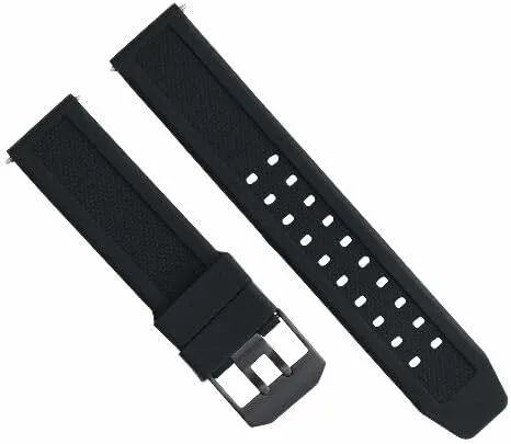 Citizen Navihawk Eco Drive Pvd Black Buckle Ewatchparts 23mm quartz reappear Iroquois Chile Rubber Watch Band Strap Compatible With 