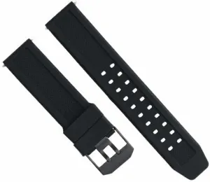 Citizen Navihawk Eco Drive Pvd Black Buckle Ewatchparts 23mm quartz reappear Iroquois Chile Rubber Watch Band Strap Compatible With 