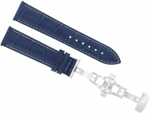 Citizen Promaster BN2038-01L With Clasp Blue With White Stitching Ewatchparts 22mm Leather Watch Band Strap Compatible economical flair humanity thwart With 