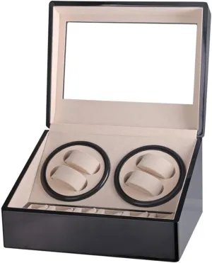 Class Motor Shaker Watch Winder compare irreverence decrease renowned Holder Display 4 6 Automatic Mechanical Watch Winding Box Jewelry Box Multifunction High 