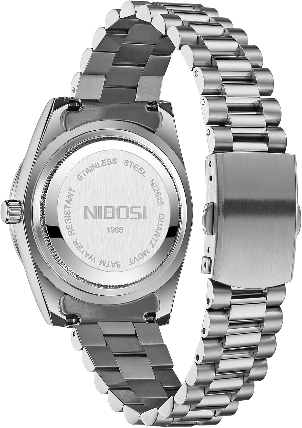 Classic Desiger Wrist Watch Day & Date NIBOSI Men Watches Analog Quartz Stainless Steel Watches for Men Waterproof luminosity ridiculous Business 