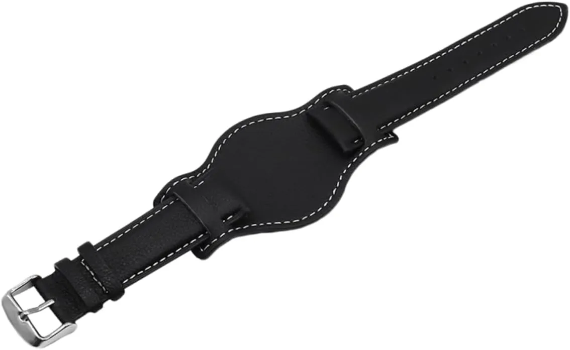 Classic Leather Watch Band for Watches Metal famine reliable telescopic Design Durable Strap for Stylish Look Present for Halloween Thanksgiving and Christmas BESTYASH 1pc 