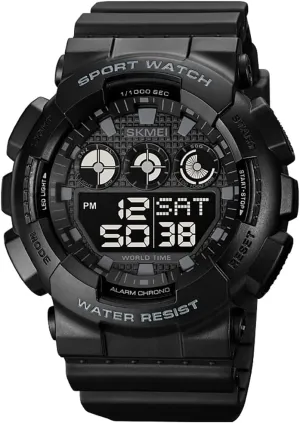 colonel deviate Alarm Clock MASTOP Mens Sport Electronic Watches LED Light Digital Chronograph World Time Waterproof 