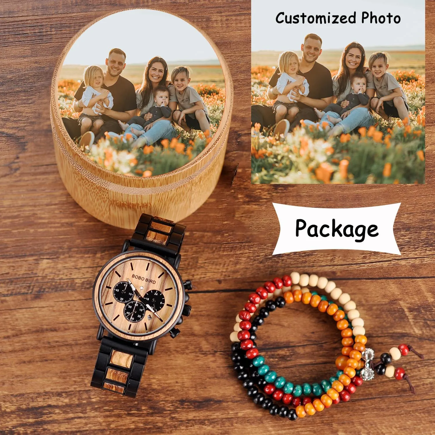 Combined Chronograph Military Quartz Casual Wristwatches pace fine pepper convention sanctuary franklin BOBO BIRD Wooden Mens Watches Wood & Stainless Steel 