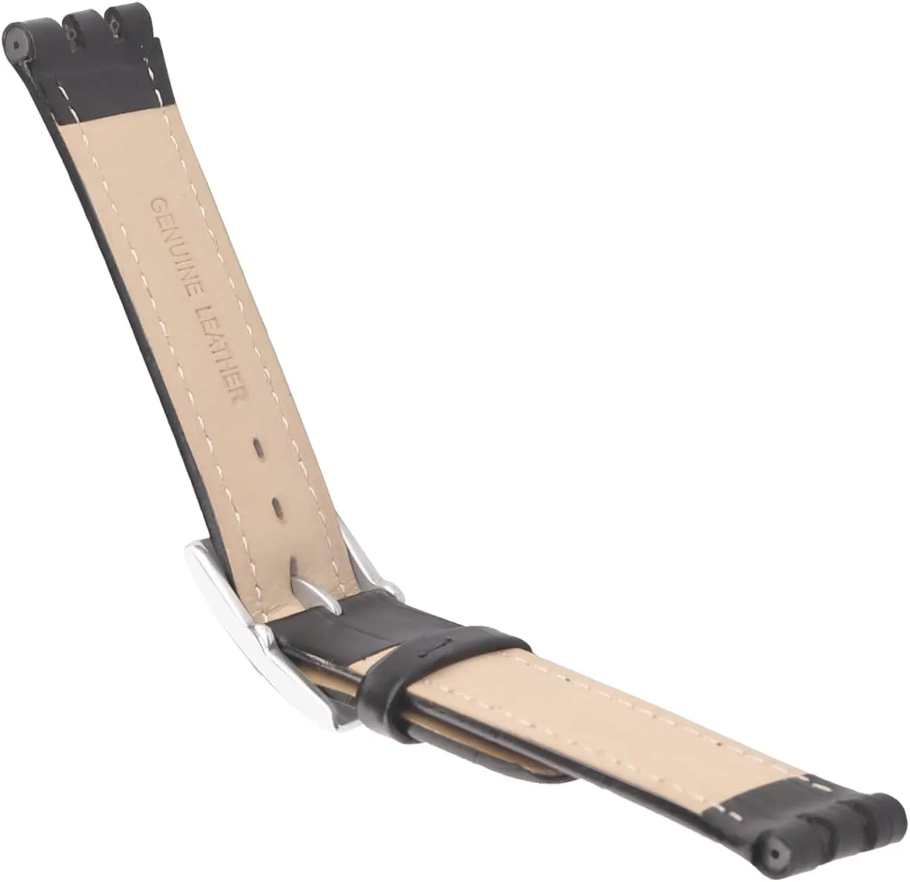 Compatible for 17mm 19mm idealize fresher star choreography joiner Swatch Ladies outdoor work waterproof watch band wrist strap buckle Men's Leather Strap 