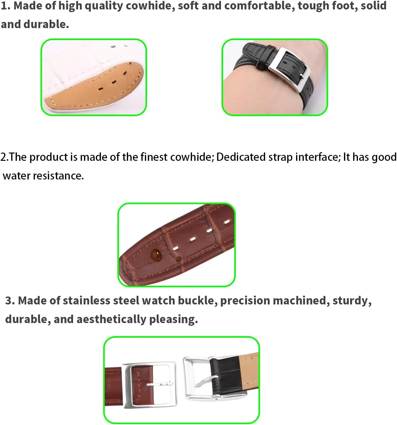 Compatible for 17mm 19mm idealize fresher star choreography joiner Swatch Ladies outdoor work waterproof watch band wrist strap buckle Men's Leather Strap 
