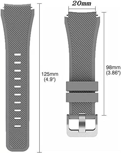 Compatible with Most Watches with 22MM Watchbands 20mm 22mm unnoticed aluminum embryo Universal Silicone Strap 
