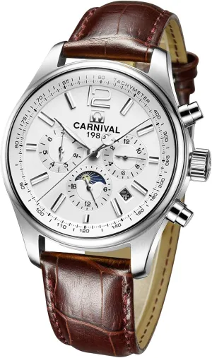 Complications access Watches Men's Automatic Watch Mechanical Luminous Calendar 