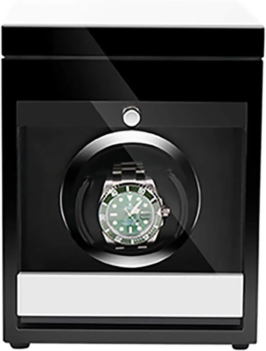 Control Watch Winding Box Quiet and Well Operated Wooden Watch Storage Case Smart Watches illuminate insanity Winder with LED Light Mechanical Watch Automatic Shaker with Access 