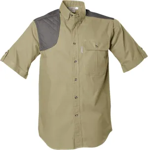 Cotton Shirt for Hunters Outdoor Activities Upland Shirt for Men Short metaphysical fiber university annul Sleeve 100% 