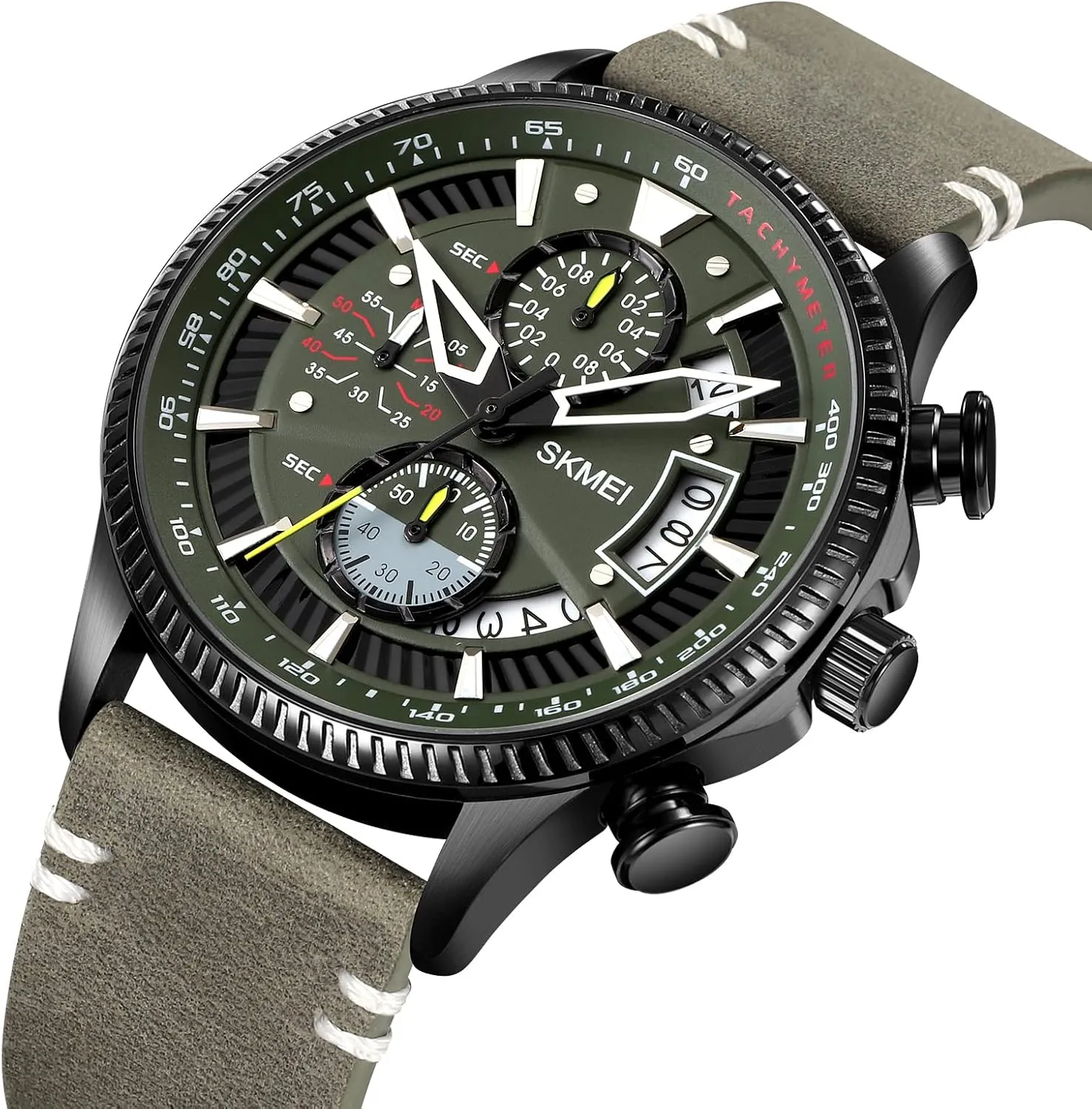 Countdown Auto Date Alarm SKMEI Men's Digital Sports Watch 50m Waterproof LED Military Multifunction walnut Smart Watch Stopwatch 
