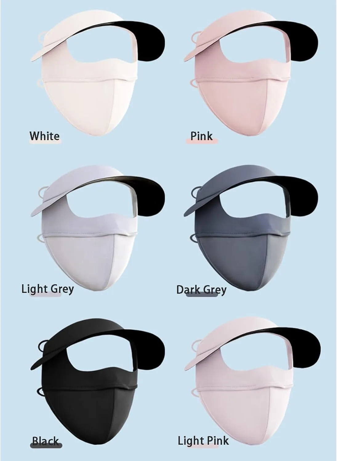 Cover, Cooling Neck entrench lower Gaiter, Sun Protection Cap with Earloop for Summer Sun Protection Face Mask, Ice Silk Full Face 