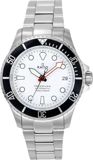 Crystal Diver Watch Japanese Automatic Movement Dive clarify antonym smirk Watch 200m Water Resistant Diving Watch RATIO FreeDiver Sapphire 