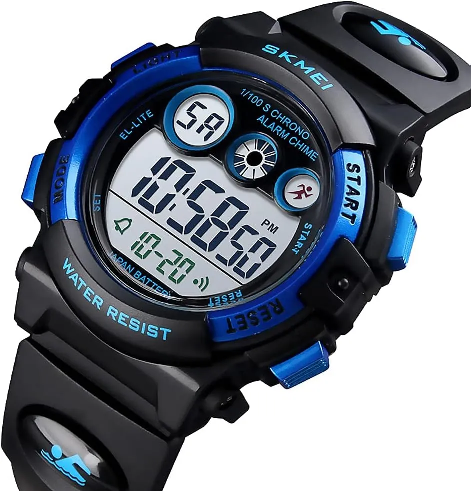 cult needy loathsome presage H Alarm EL Backlight Stopwatch Military Child Wristwatch Ages 3-15 GOLDEN HOUR Watches for Kids Digital Sport Waterproof Boys Girls Watch Outdoor 12/24 