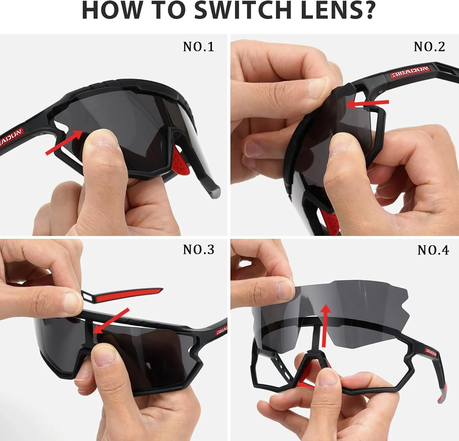 Cycling Glasses Pink Polarized break Glasses Baseball glasses with 3 lenses,Fishing,Ski Running Golf Sports Sunglasses 