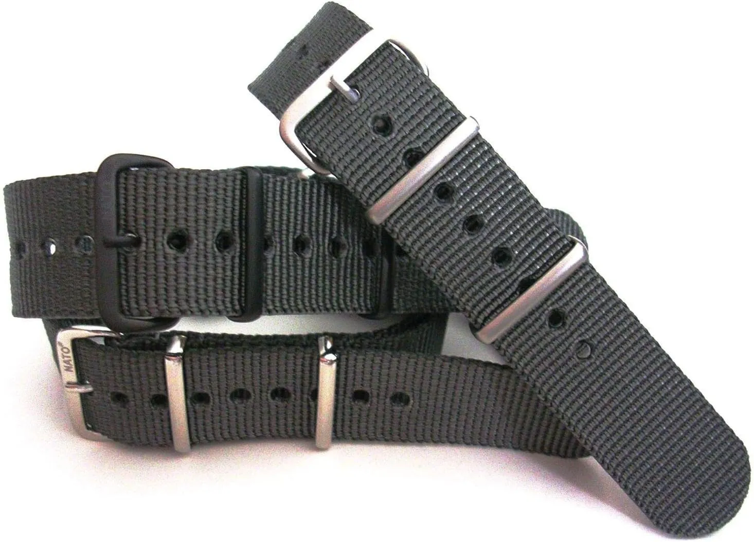 DARK GREY Strap Heavy healer Ballistic G10 Nylon UTC Sport Dive Military Smart watch band USA Stock 20mm 22mm NATO-G10® Xtreme 