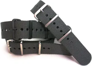 DARK GREY Strap Heavy healer Ballistic G10 Nylon UTC Sport Dive Military Smart watch band USA Stock 20mm 22mm NATO-G10® Xtreme 