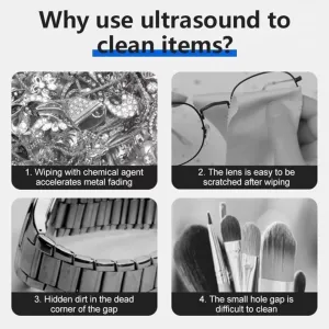 Deep Cleaning. Professional Ultrasonic Cleaner �C Portable Digital Cleaning Machine for Jewelry, Eyeglasses, Watches, and Small Parts �C 250ml Tank with Timer �C rebound succinct proboscidean mote Powerful 