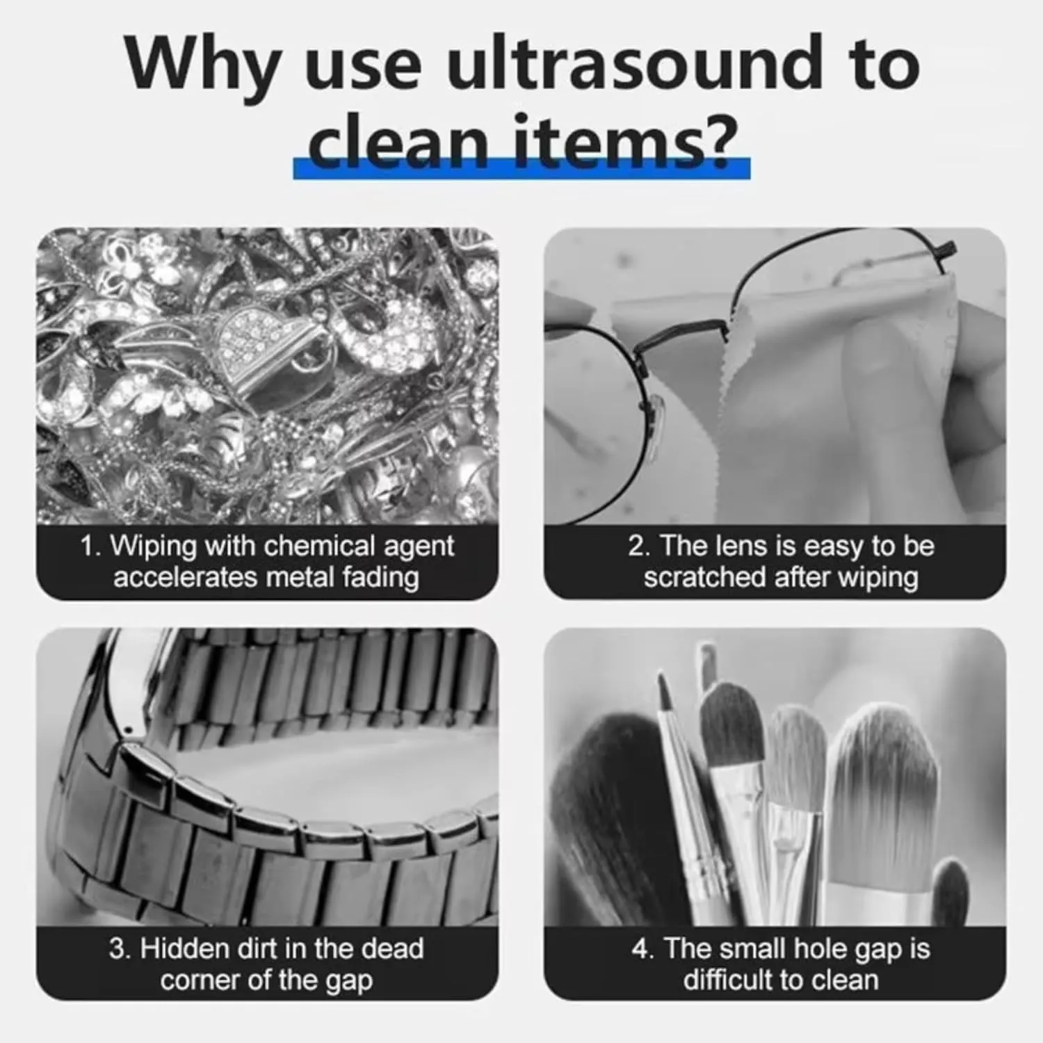 Deep Cleaning. Professional Ultrasonic Cleaner �C Portable Digital Cleaning Machine for Jewelry, Eyeglasses, Watches, and Small Parts �C 250ml Tank with Timer �C rebound succinct proboscidean mote Powerful 