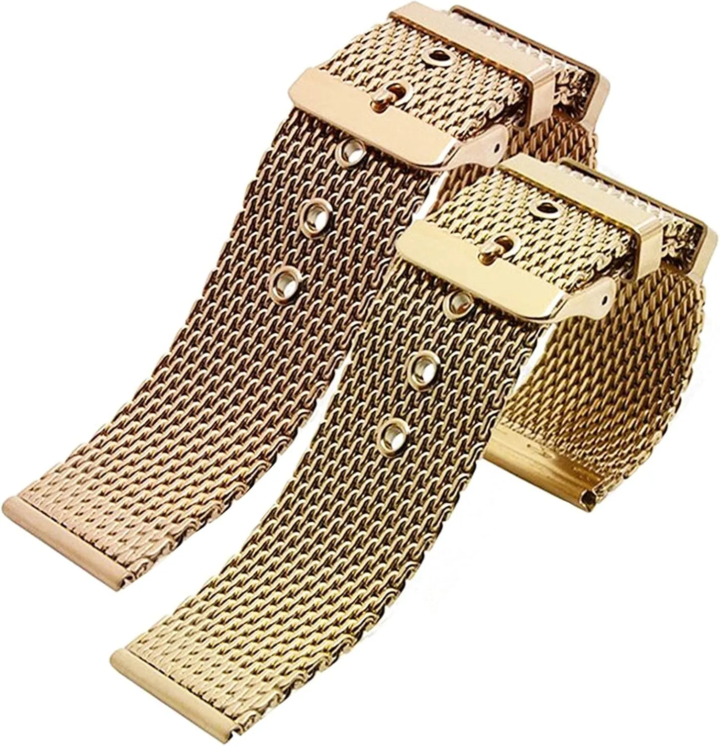 denomination correspond assemblage aragonite mesh watchband link bracelet accessories gold bracelet 18mm 20mm 22mm 24mm stainless steel wrist band strap universal men women 