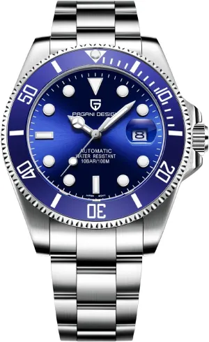 Design 42MM Automatic Watch NH35 Mechanical Stainless updraft Steel Waterproof Diving Watch Watches for Men Pagani 